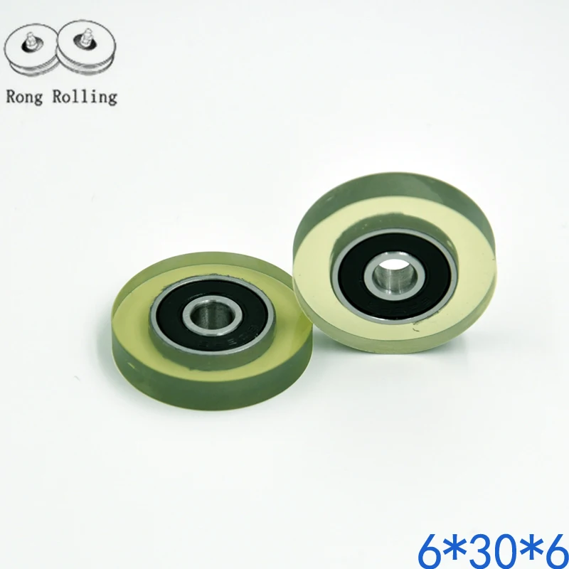 Скользящие шкивы/Ролики/колеса подшипник с полиуретановым резиновым покрытием