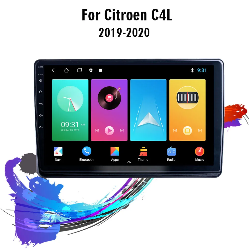 

2 Din Android Car Radio For Citroen C4L 2019 WIFI Navigation GPS FM HD DVR Car Multimedia Player Head Unit Autoradio