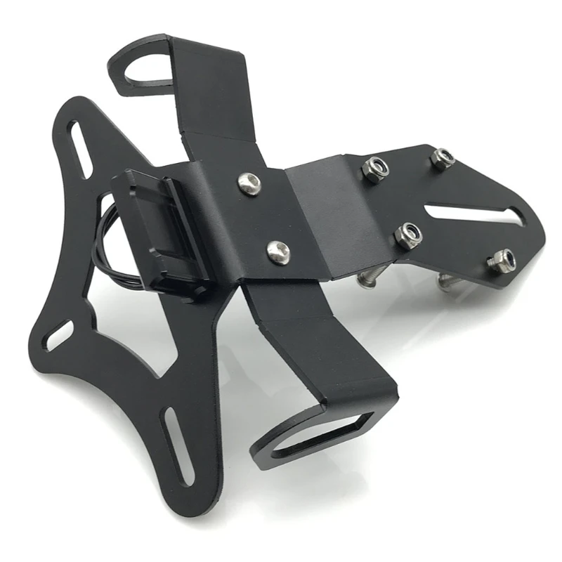 

Motorcycle Rear License Plate Mount Holder with White LED Light for KAWASAKI ZX-10R 2016-2020