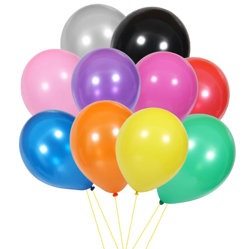 50 шт. латексные воздушные шары золотистые белые черные розовые|Воздушные и