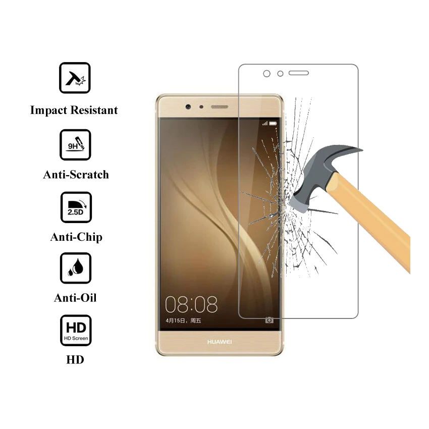0 26 мм 9H Премиум Закаленное стекло для Huawei P9 Защитная пленка экрана стекло|glass for