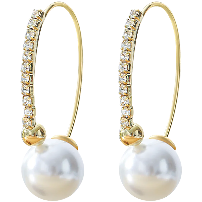 

Gelanmeng Pearl Drop Earrings for Women Fashion Korean Exquisite Pendant Hoops Piercing Jewelry Accessories Gift Wholesale