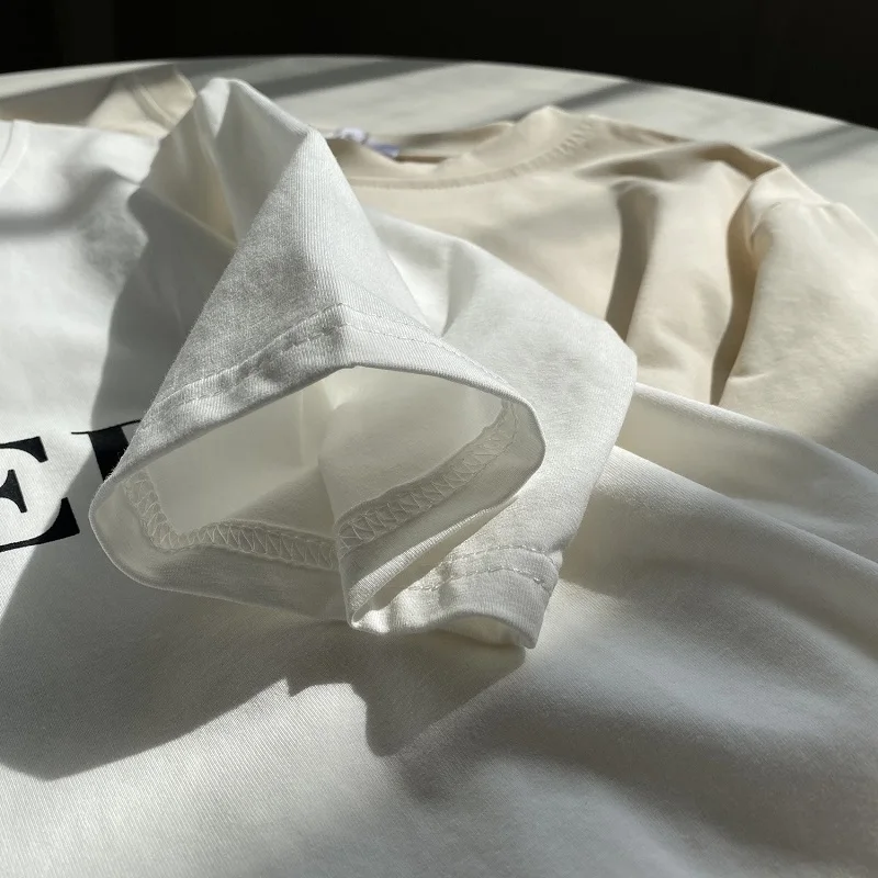 

Toppies 2021 Summer Letter Printing T-shirts Women Short Sleeve Tops Tees Casual Female Tops