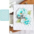 Марокканская сетка, быстрорежущие штампы, украшение, трафарет с тиснением, шаблон сделай сам, поздравительная открытка ручной работы