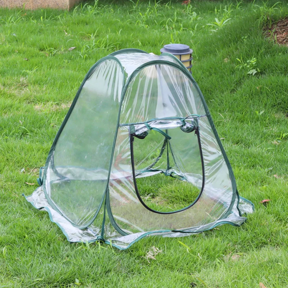 

PVC Mini Greenhouse Portable Garden Green House for Outdoor Garden Collapsible Greenhouse Warmer Mini Flower Garden Cover