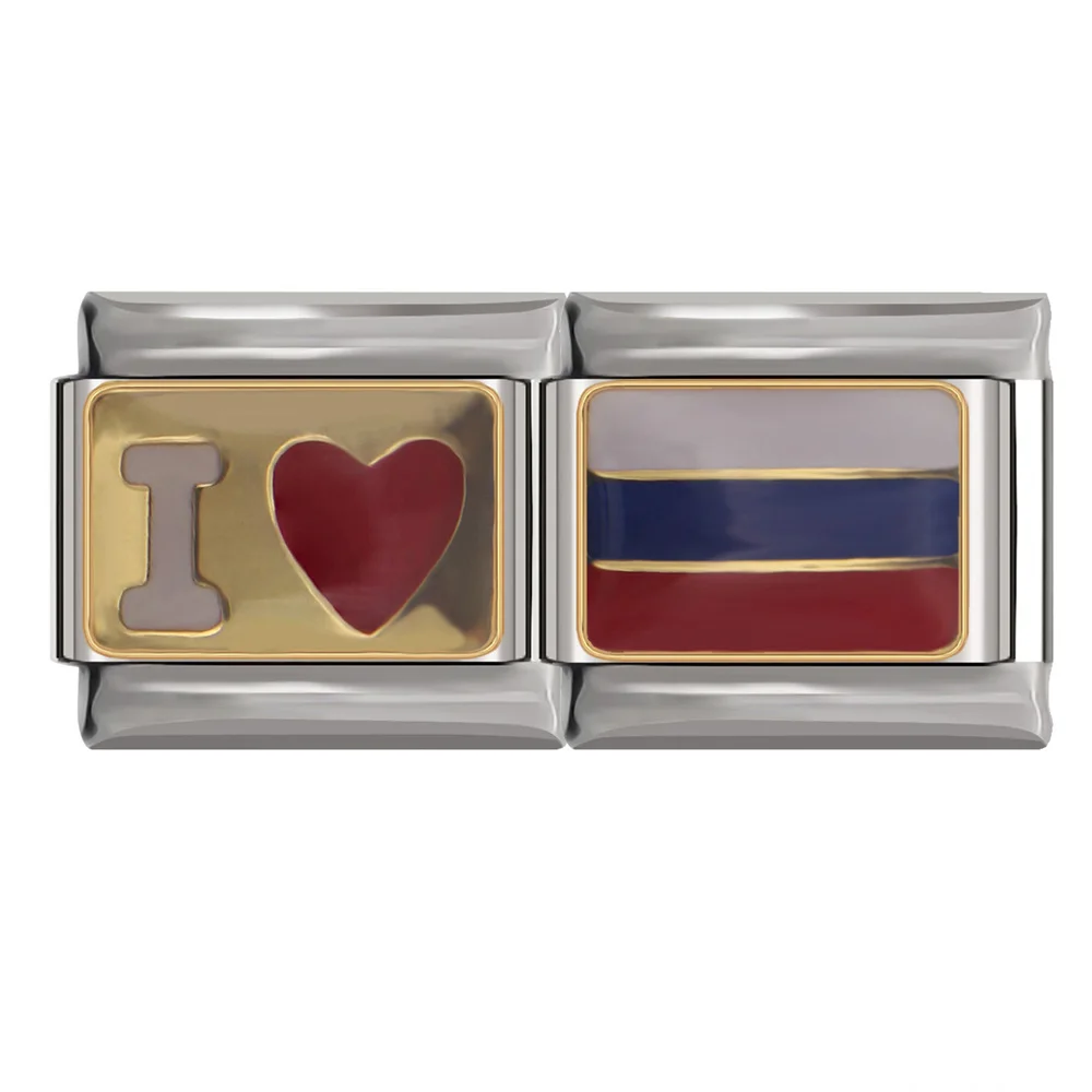 Hapiship новинка ширина 9 мм оригинальная Маргаритка I Love Национальный флаг мира