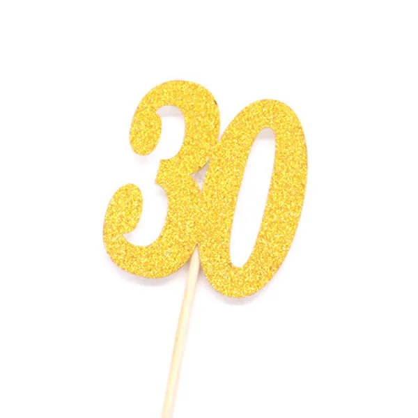 10 шт. топперы для кексов на день рождения|Товары украшения тортов| |