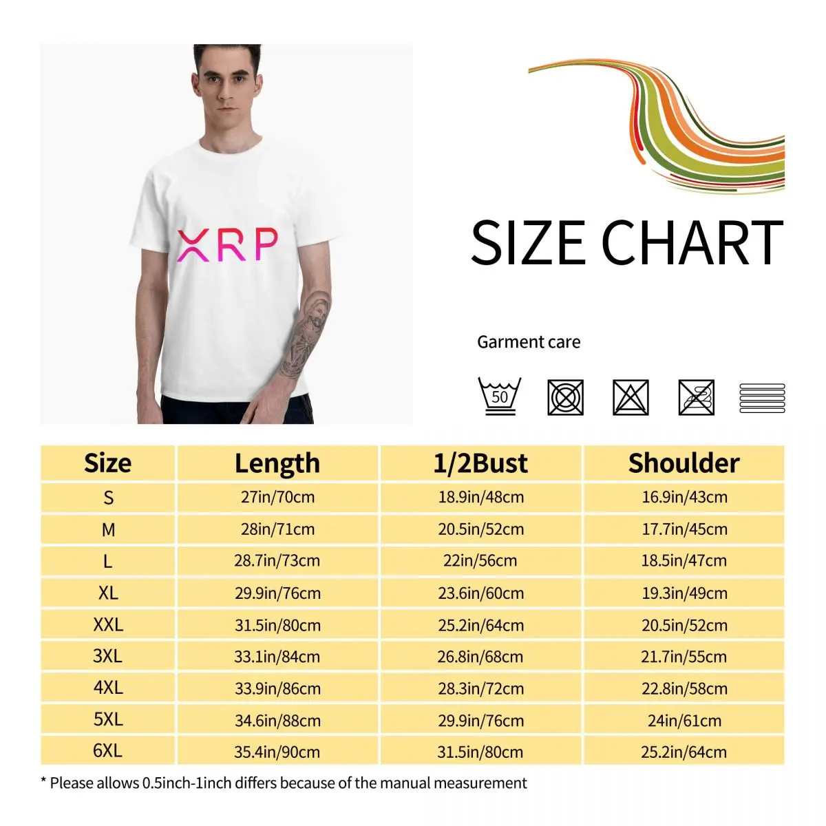 

Xrp, Logo, Mens T-Shirt Graphic Tee Men's Basic Short Sleeve T-Shirt Funny Tops