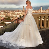 charming sweetheart off the shoulder appliques lace princess wedding dress cap sleeves backless bridal gown vestido de novia