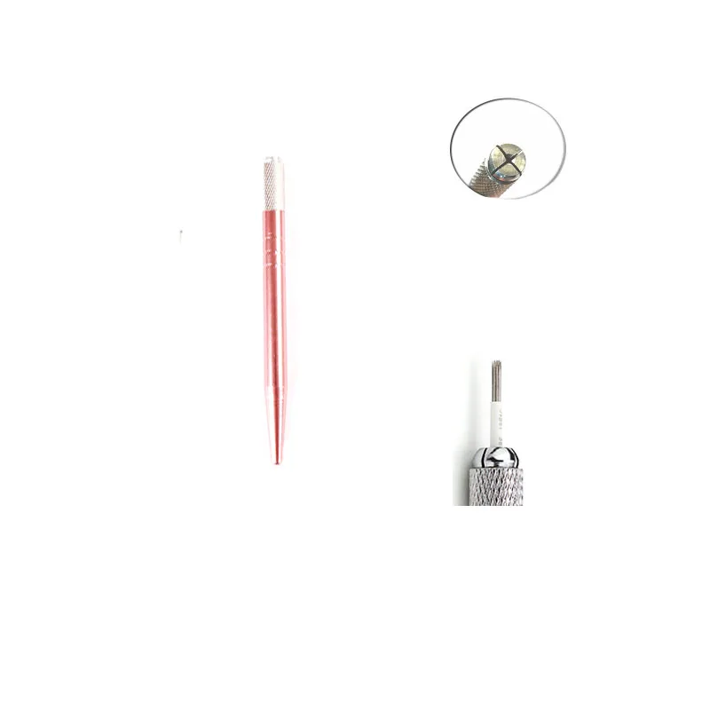 Алюминиевые ручки для перманентного макияжа бровей татуажа профессиональные