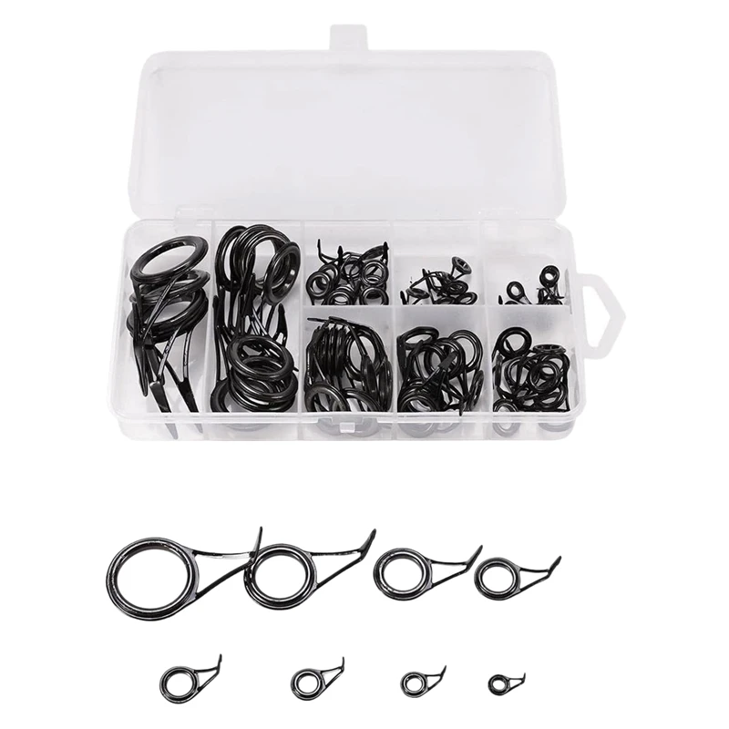 

Направляющие для удочки 75 шт., керамические приманки для забрасывания, колечки, комплект для ремонта, аксессуары для спиннинга