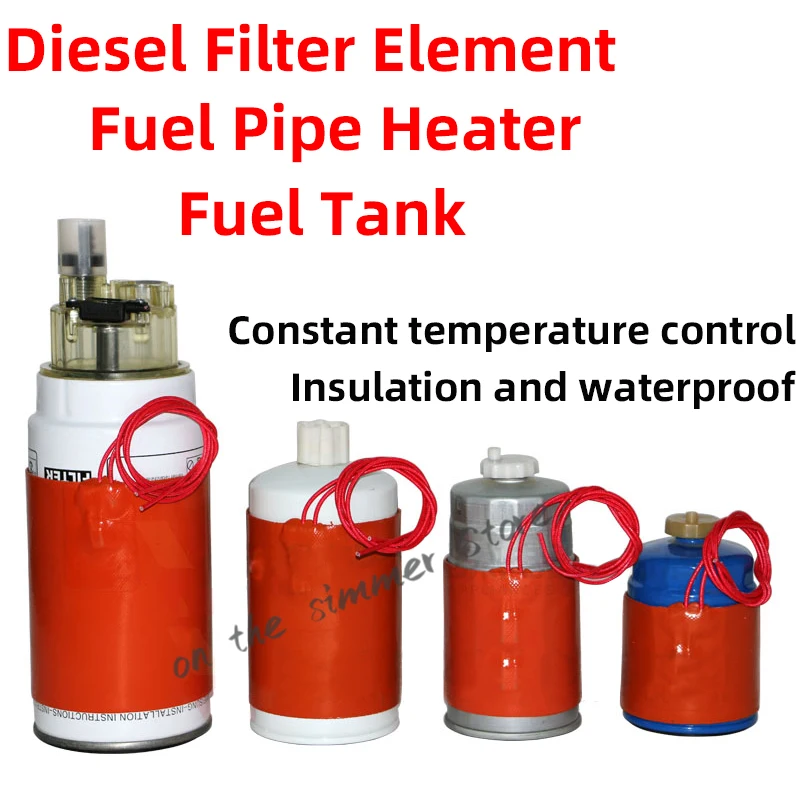 Elemento de filtro diésel/filtro de aceite/anillo de calefacción de filtro grueso/calentador del tanque de combustible del automóvil, precalentador de tambor de aceite del coche