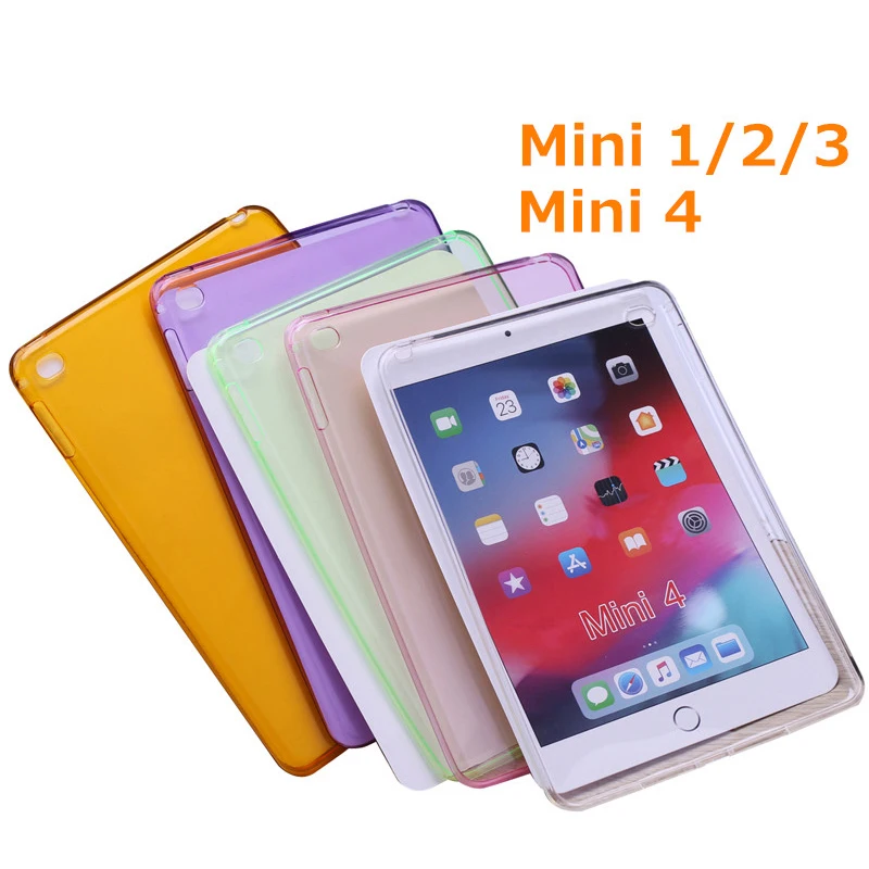 Для iPad Mini 1 2 3 4 чехол мягкий TPU прозрачный бампер из ТПУ для 7 9 &quotультра тонкий