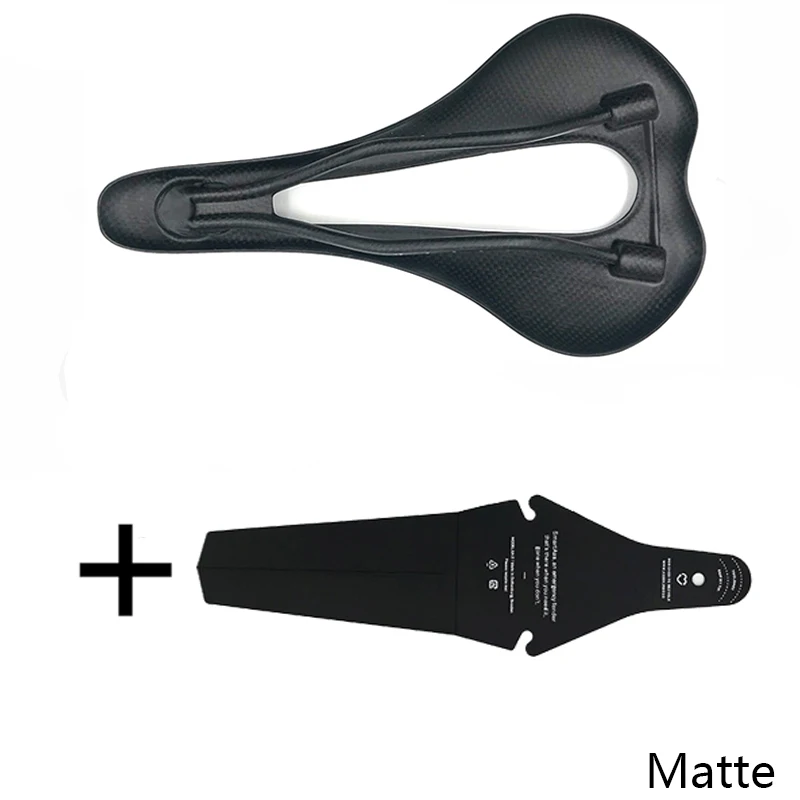 matt black Велосипедное седло, полностью углеродное, mtb, седло, для городской дороги, горного велоспорта, седло для мужчин, углеродное волокно, широкое, комфортное, Велосипедное Сиденье, седло - Цвет: matt black