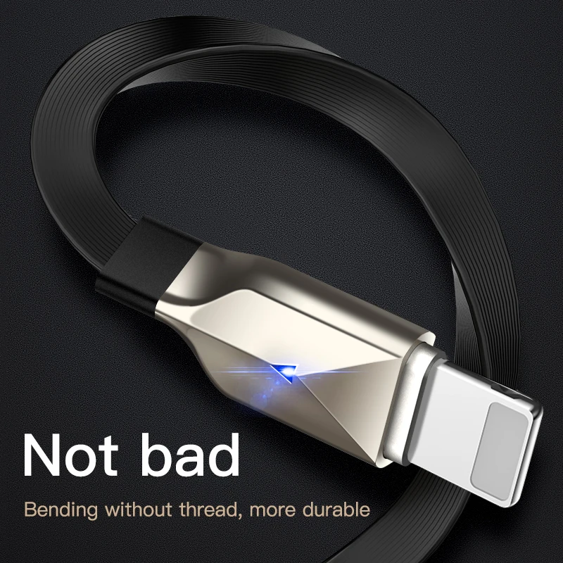 VLAMPO USB кабель для Apple iPhone X XS MAX XR 8 7 6 plus 2.5A кабель для быстрой зарядки мобильного телефона шнур для зарядки 1 м