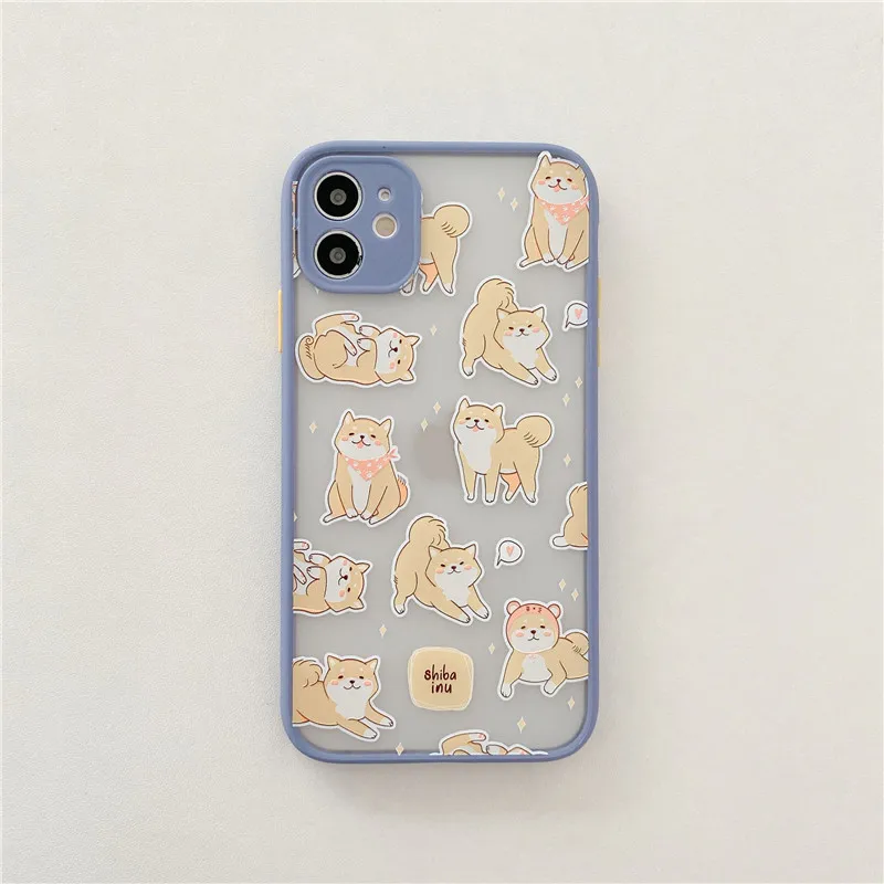 

Kawaii puppy Shiba Inu japanese Phone Case For iPhone 11 Pro Max case Cute soft cover For iPhone XS Max XR X 7 8 Plus 7Plus Case
