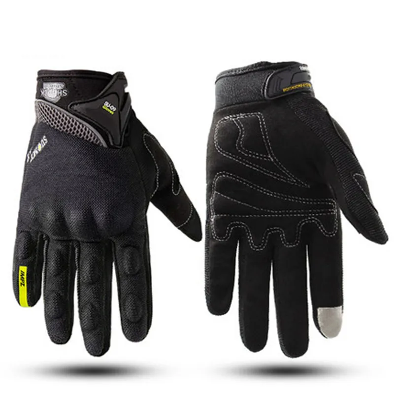 

SUOMY Motocicleta Moto Gloves Protective Summer Breathable Touch Screen Full Finger Gloves Guantes Moto Wearable Anti-slip