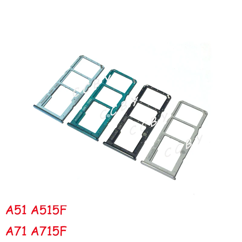 10 шт. для Samsung Galaxy A51 A515 A515F A71 A715 A715F A5 A7 2020 держатель Sim-карт лоток двух Слот адаптер |