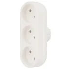 Электрический линейный тройник 220 В для розетки 6 А из негорючего пластика без заземления, 1500 Вт