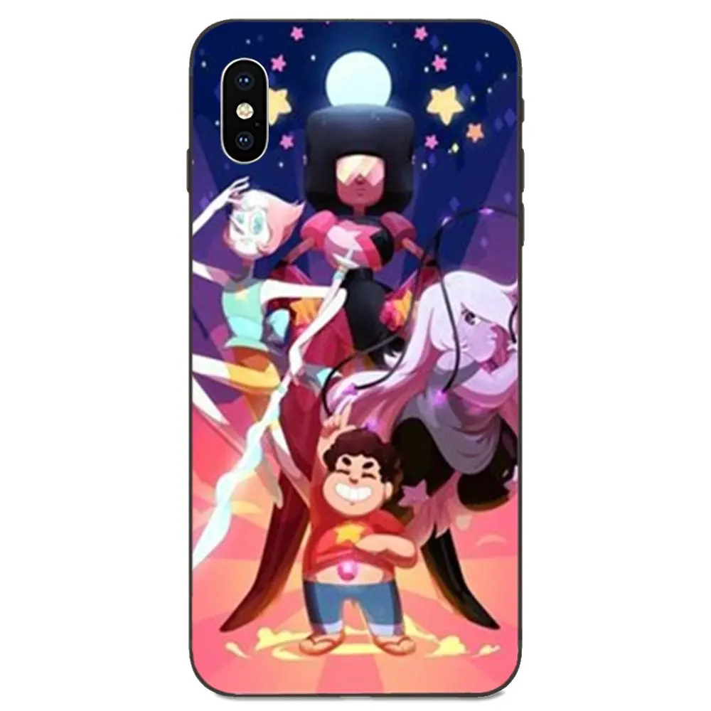 Смешной мультфильм Стивен Вселенная гранат ТПУ чехол Капа для Apple iPhone 4 4S 5 5S SE 6 6S 7 8
