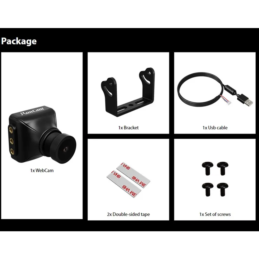 Веб камера RunCam 1080P HD сетевая с интерфейсом USB сменный объектив M12 Fpv для
