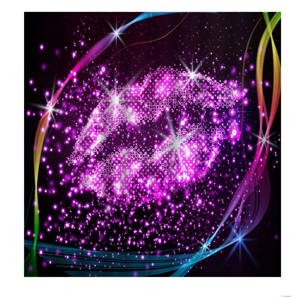 Фото на заказ креативный красивый звездный свет ночная мечта красные губы