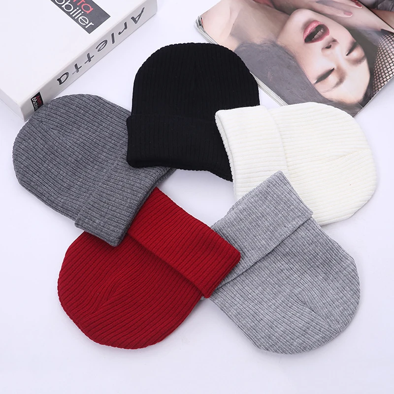 

Brand New Winter Hats for Women Men Beanies Knitted Unisex Hat Girls Autumn Female Beanie Caps Warmer Bonnet Ladies Casual Cap