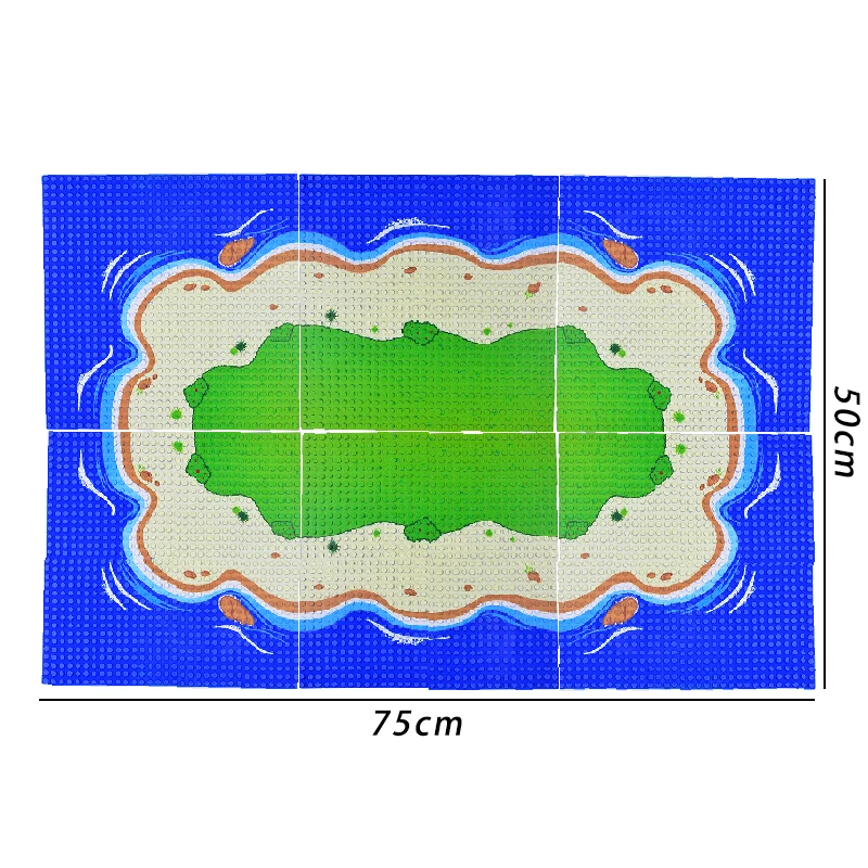 Базовая пластина MOC 32*32 точки красочная для города песчаного пляжа острова