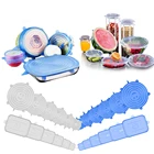 Многоразовые силиконовые Ленточные крышки, универсальные герметичные крышки для кастрюль и чашек, свежие продукты, Эластичные аксессуары для кухни