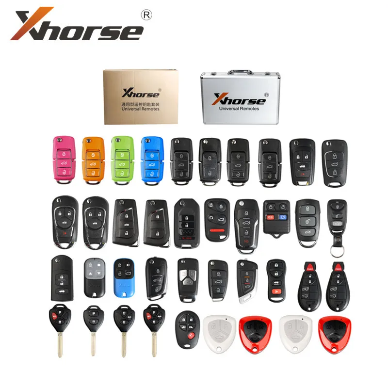 Xhorse XKRSB1EN-llaves remotas universales, versión en inglés, paquetes de 39 piezas para herramienta de llave VVDI2 o VVDI