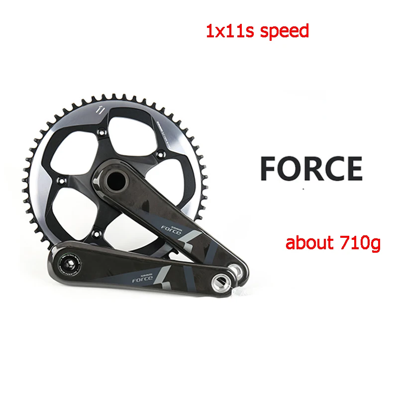 SRAM Force 1 1X11 11 скоростной шатун шоссейный велосипед GXP карбоновый клетчатый