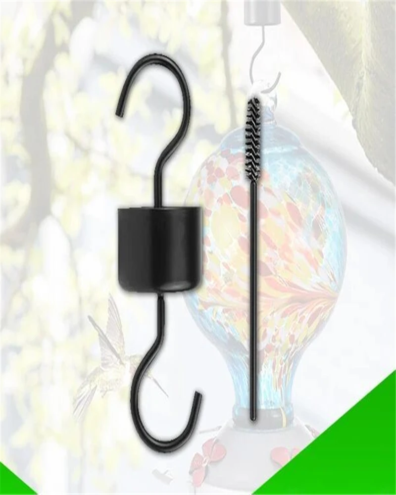 Черный металлический анти муравьиный крючок двойные крючки Кормушка Для Колибри