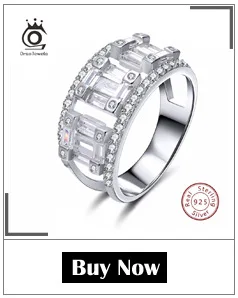 ORSA JEWELS женское серебряное кольцо из натуральной 925 пробы, 4 цвета, AAA кубический циркон, набор Зубцов, женское модное ювелирное изделие для вечеринки SR58