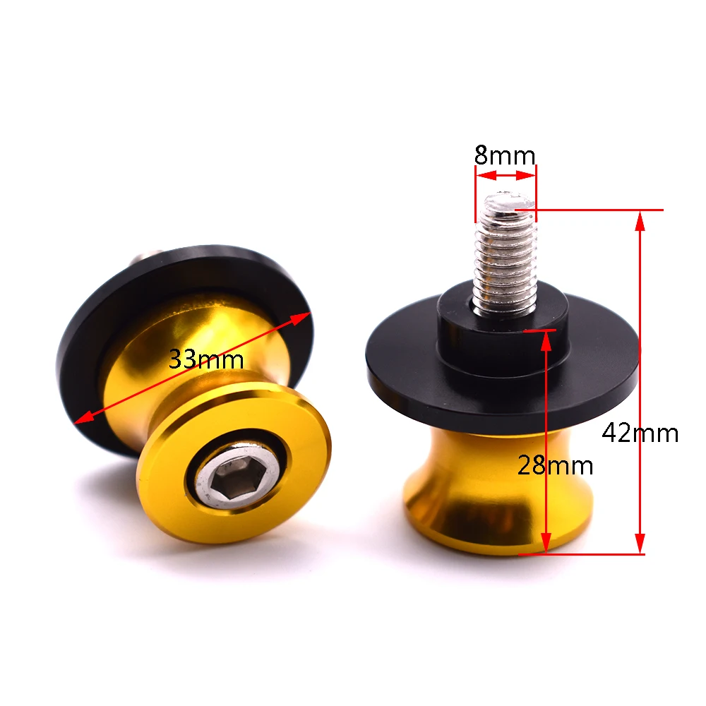 Аксессуары для мотоциклов Универсальный Алюминиевый винт катушки Swingarm 6 мм 8 10 KTM