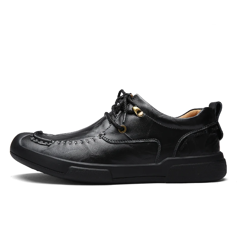 2018 г. Новая модная мужская обувь из натуральной кожи мужские оксфорды на плоской