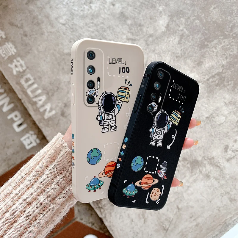 

For Case Xiaomi Mi 10S 10 Pro Mi10 Cute Silicone Cartoon Monster Camera Full Protective Phone Bags Back Cover Capas