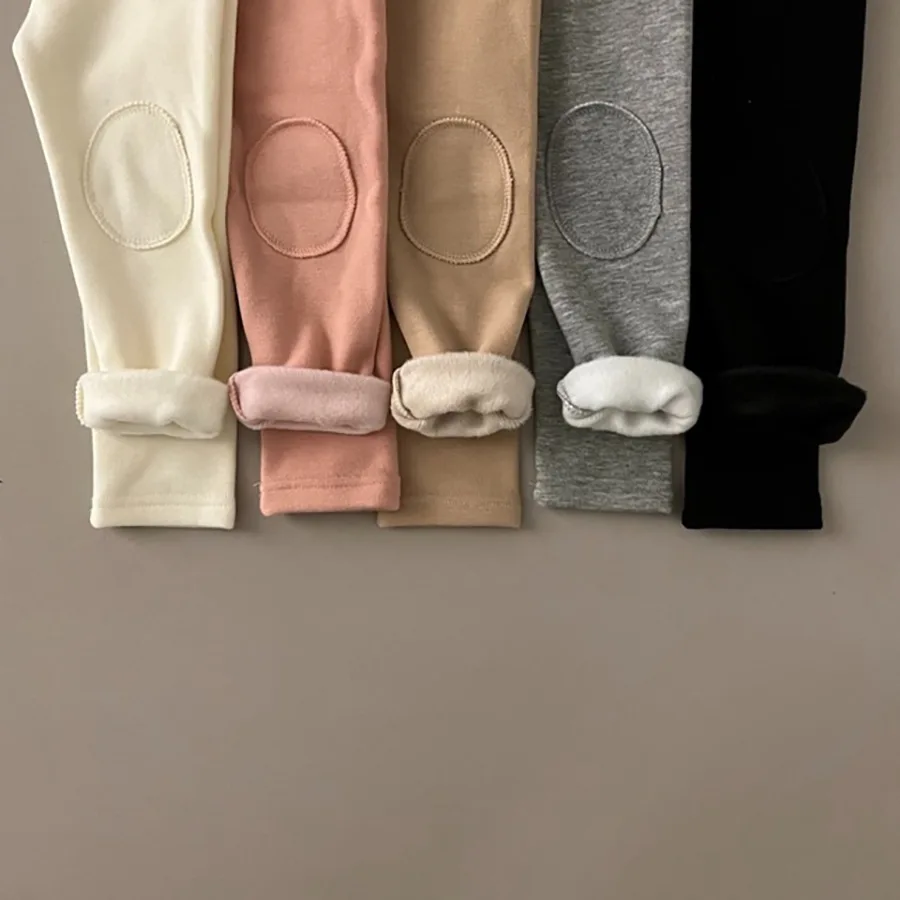 

Girls Winter Leggings 2021 Baby Warm Pants Korean Style Kids Thick Fleece Trousers Children Boys Clothes Toddler Leggings 12M-5Y