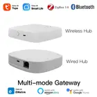 Шлюз мостовой Tuya Zigbee + Bluetooth EWelink для умного дома, беспроводной пульт дистанционного управления через приложение Smart Life, работает с Alexa Google