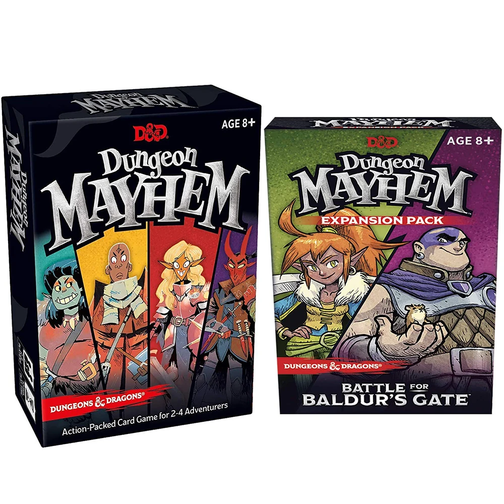 Новинка карточная игра Dungeones Mayhem Dungeonsing с драконами 120 карточных игрушек битва за