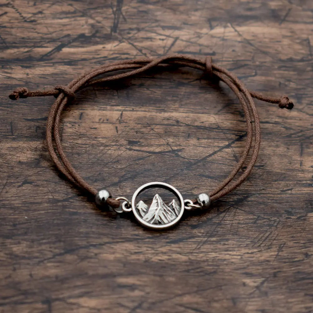 Браслет с изображением гор подарок для женщины путешествий на открытом воздухе |