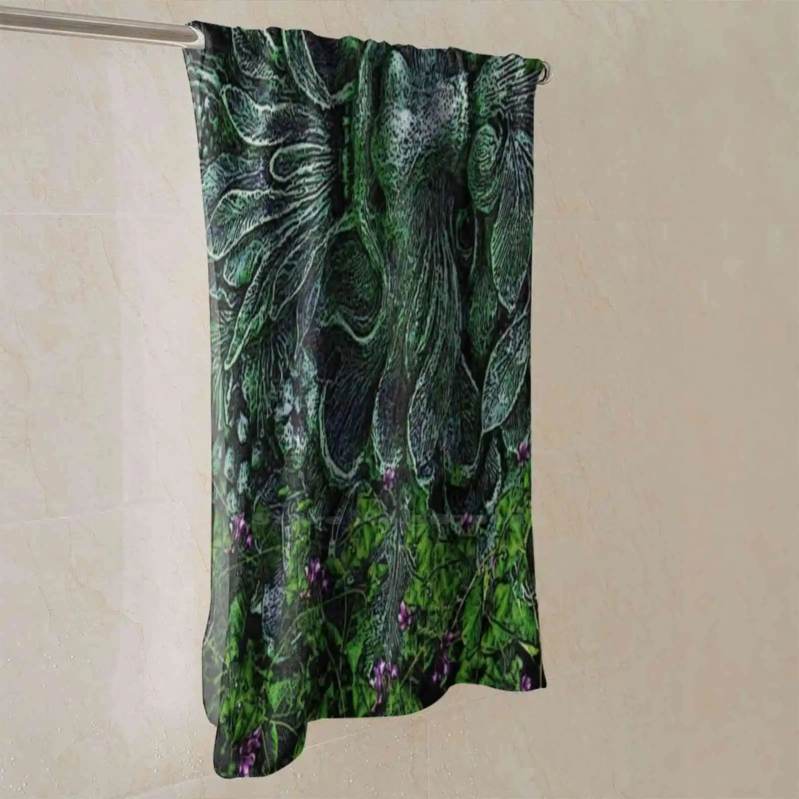 The Green Man быстросохнущие пляжные ранние полотенца языческий друид зеленый человек