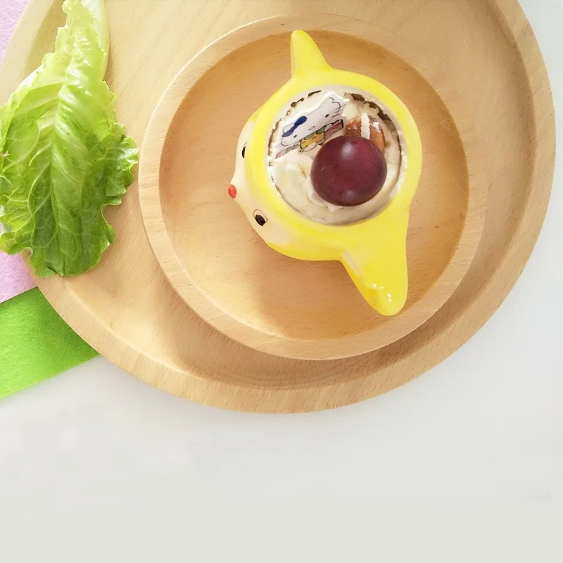 3 шт./компл. деревянные прямоугольные поддоны чистого цвета с милым принтом