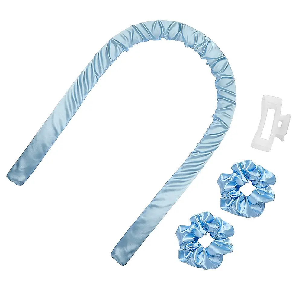 

Бигуди для волос без тепла, женские длинные волосы, шелковая лента, ролики для волос без тепла, Плойка для завивки, мягкая обруч из пенопласт...