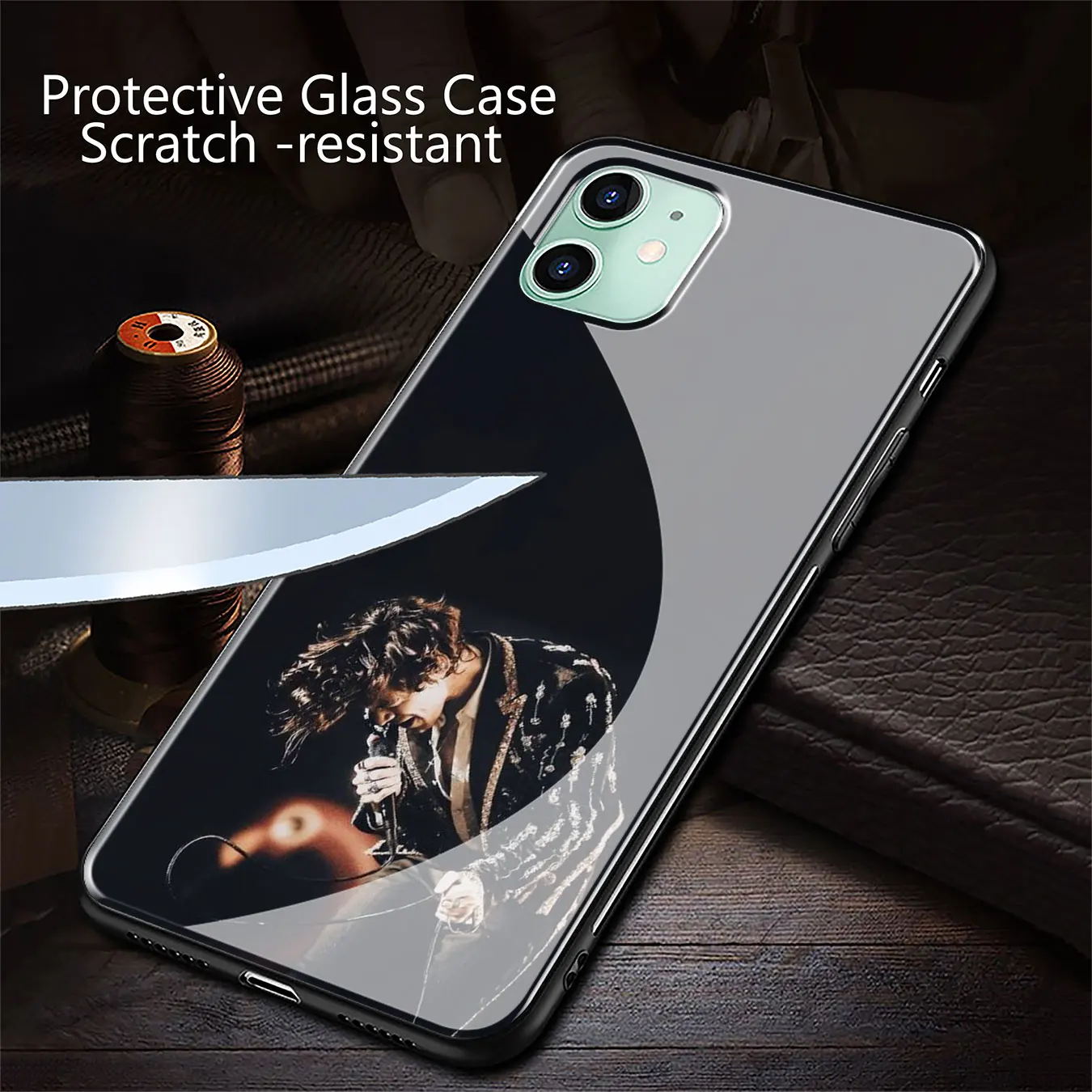 Чехол из закаленного стекла для телефона iPhone 11 Pro XR X XS Max 6 6S 7 8 Plus 5 5S SE |