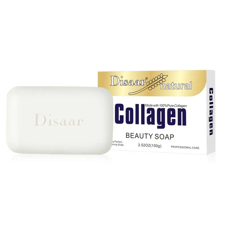 Disaar 3 шт. коллаген мыло ручной работы средство для очистки лица Acne питание против
