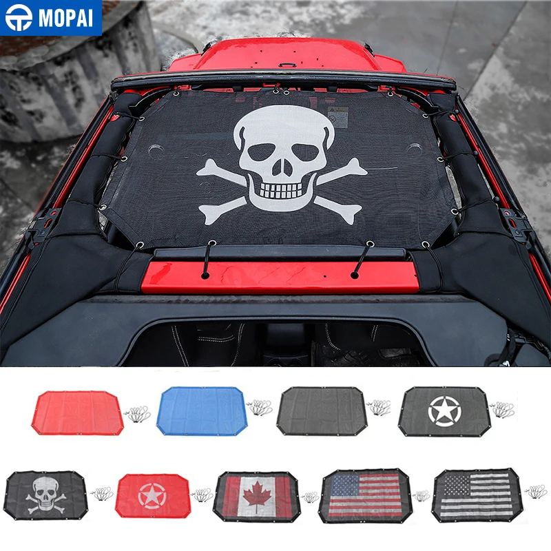 MOPAI 2 двери автомобиля Передняя крыша сетка Бикини Топ Солнцезащитная крышка УФ