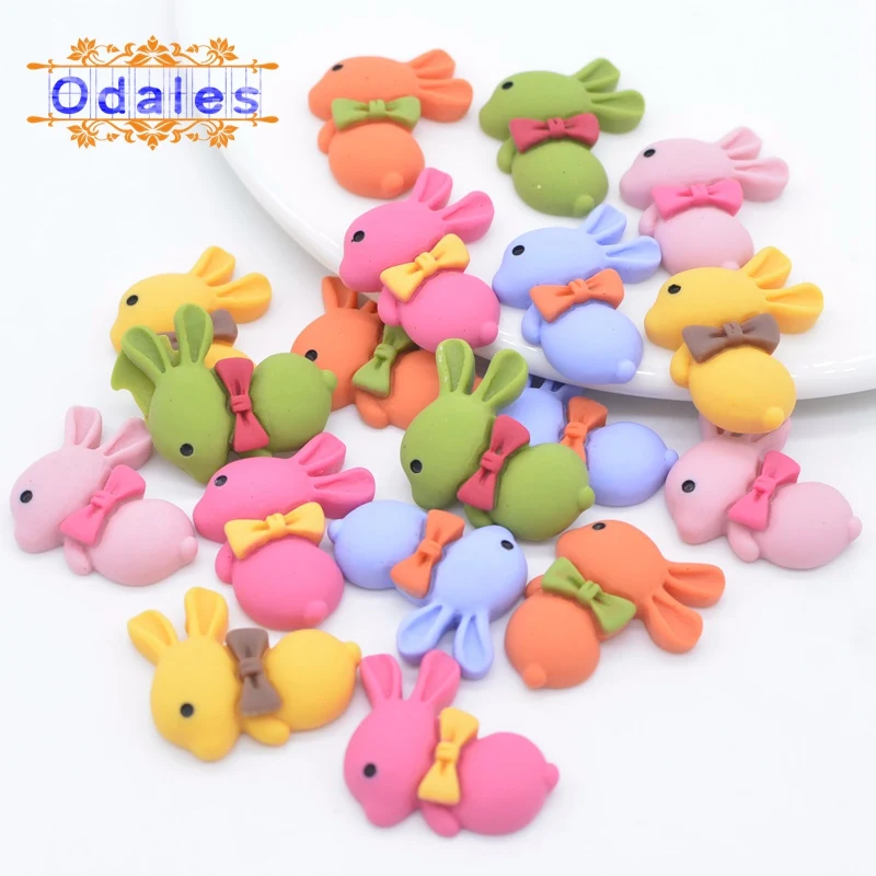 30 шт./лот милый бант кролик ручная печать мультяшная фигурка ремесла DIY девочки BB