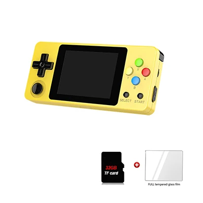 LDK-2-yellow-32g LDK Ландшафтная версия+ пленка из закаленного стекла, 2,6 дюймовый экран мини портативная игровая консоль. Ручка для игровых игроков - Цвет: LDK-2-yellow-32g