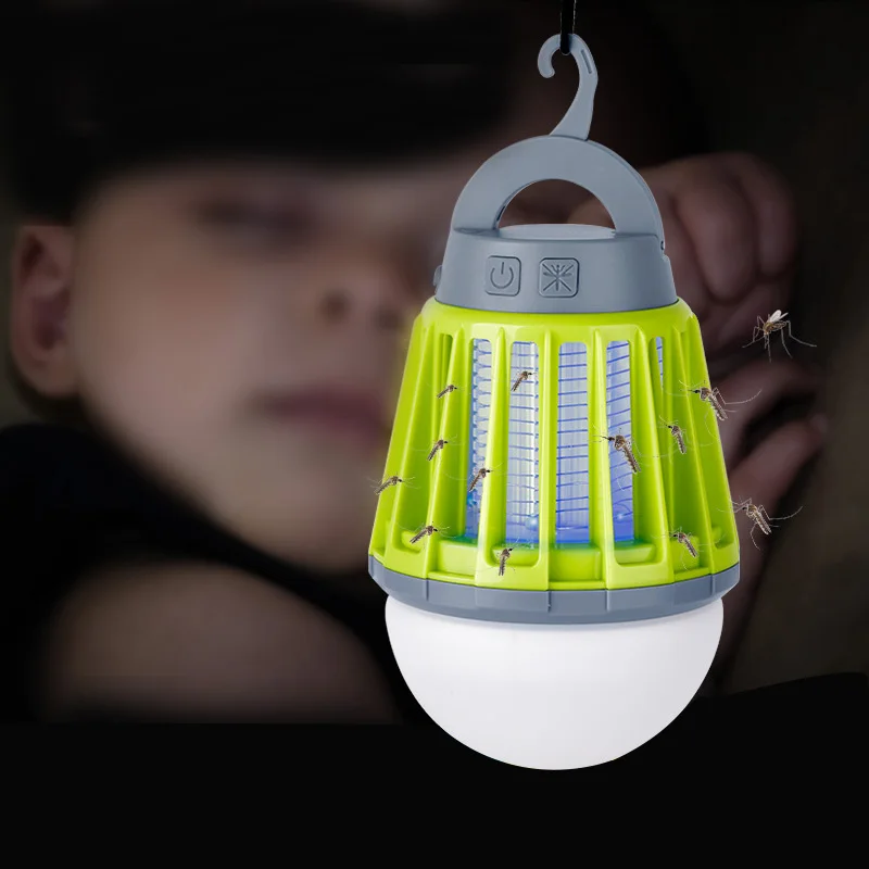 Портативный фонарь для кемпинга перезаряжаемый тент лампа москитный убийца