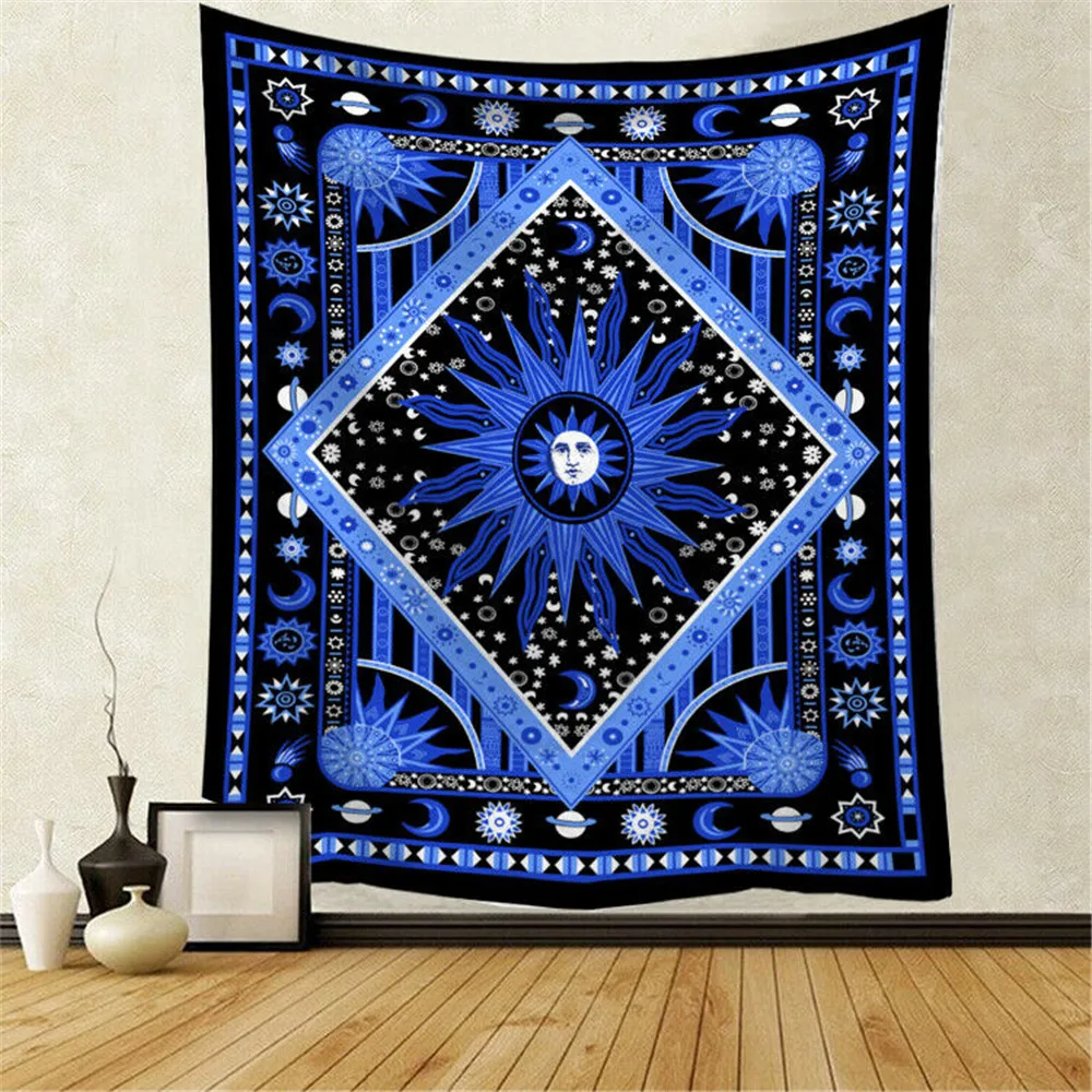 Настенный Гобелен из полиэстера новый модный одеяло с узором мандалы гобелен